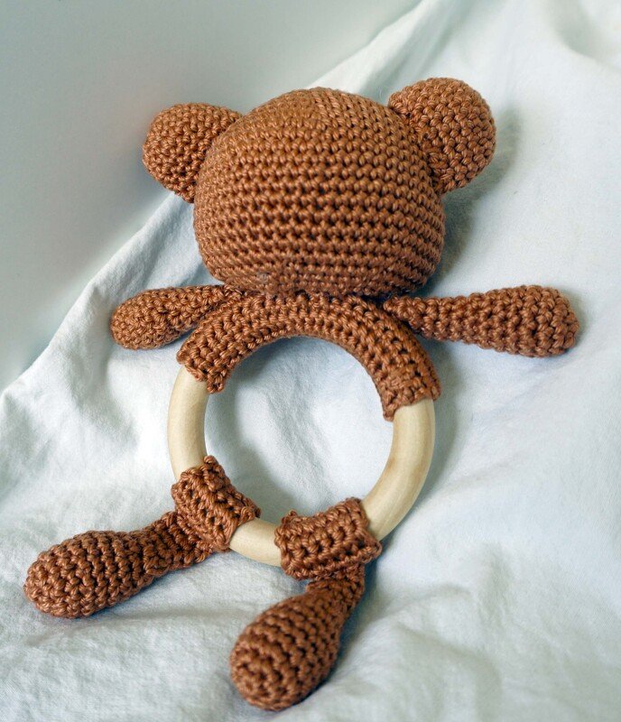 Häkelanleitung Babyrassel Bär - Bild 3