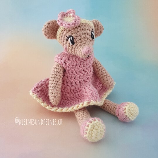 Weihnachtsmäuschen Isabella - Häkelanleitung PDF