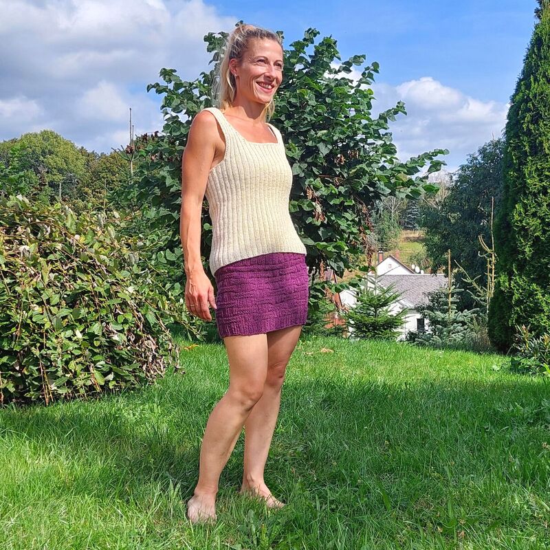 Rock stricken in zwei Stärken / Sommerrock oder Herbstrock - Bild 6