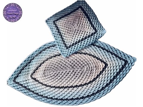 Spar-Set Heimdeko häkeln: Tischläufer Valerie & Tischdecke oder Kissen Vera