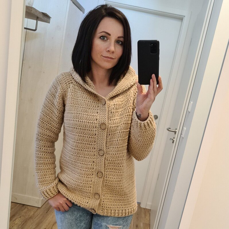 PDF Häkelanleitung Kapuzenjacke - Häkeln