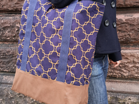 Big Bag Tasche Georg, große Einkaufstasche für Nähanfänger