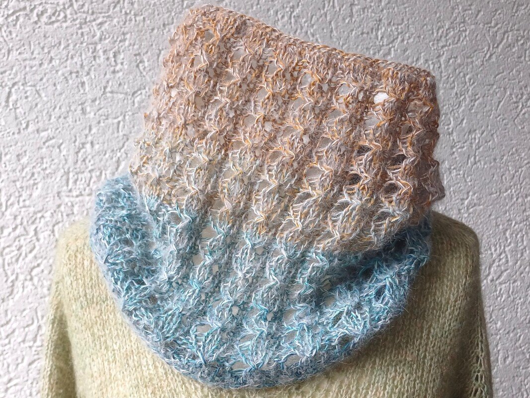 Loop "Lanel" stricken, tolles Muster, jede Größe - Bild 5