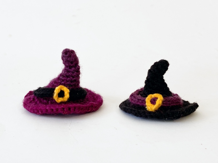 Halloween Geist mit Hut. Häkelanleitung