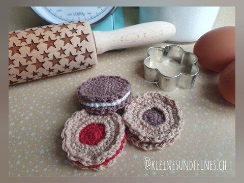 Weihnachtskekse - Häkelanleitung PDF