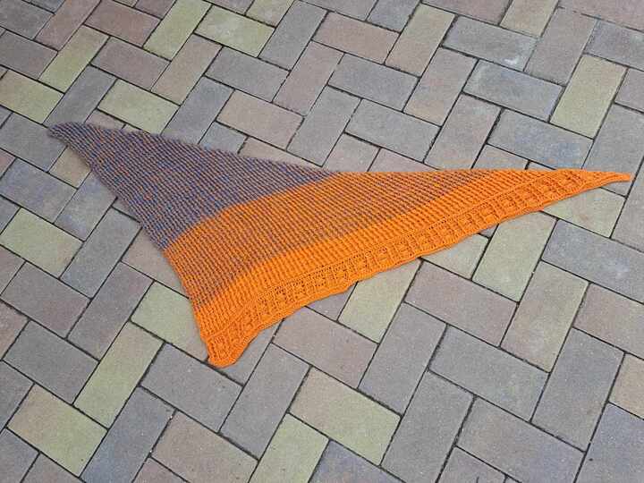 Asymmetrisches Tuch Pieces 3.0 - Häkelanleitung