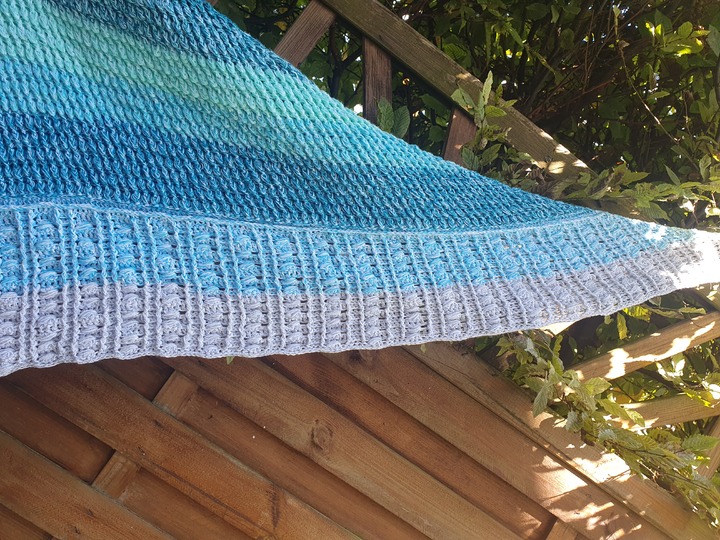 Asymmetrisches Tuch Pieces 3.0 - Häkelanleitung