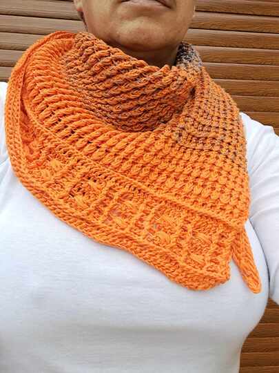 Asymmetrisches Tuch Pieces 3.0 - Häkelanleitung