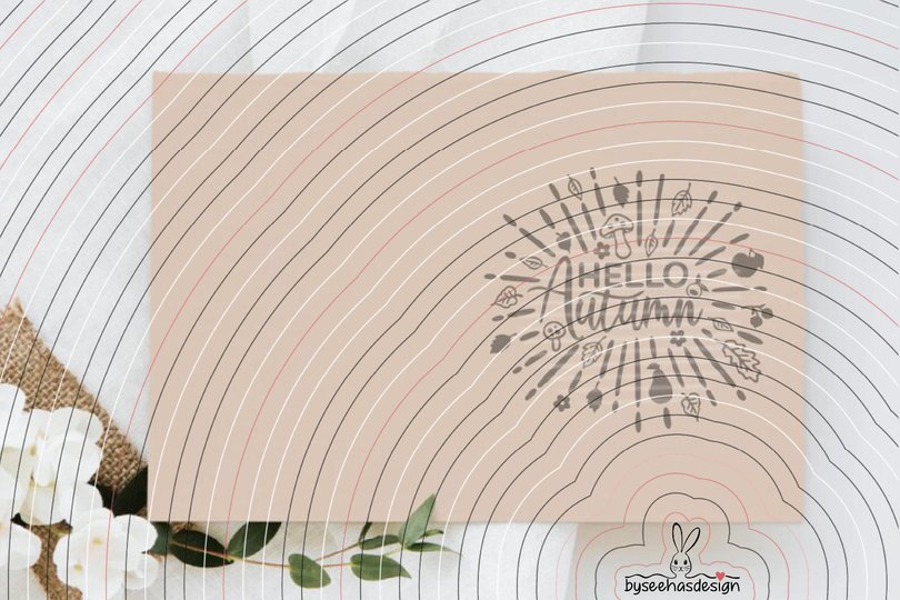 Hello Autumn Plotterdatei SVG DXF