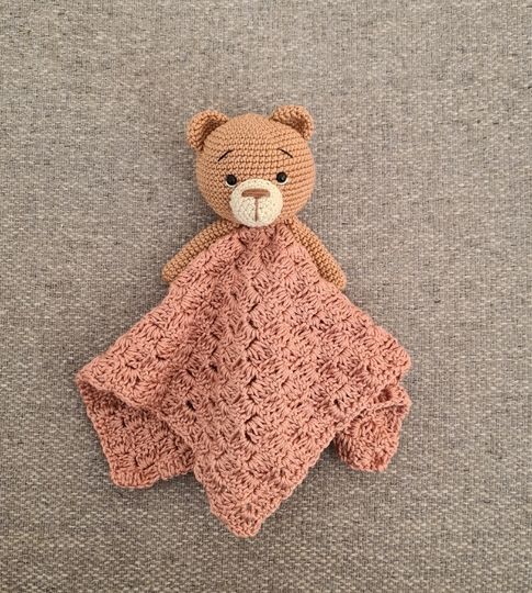 PDF Häkelanleitung Amigurumi Schmusetuch Bär Corner to Corner