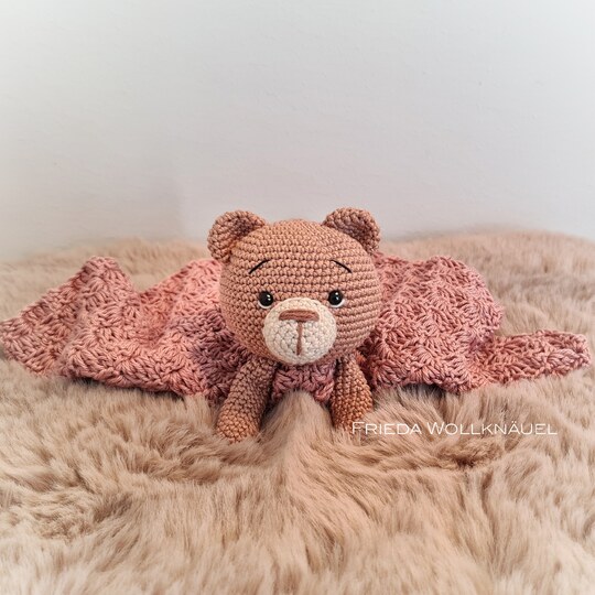 PDF Häkelanleitung Amigurumi Schmusetuch Bär Corner to Corner