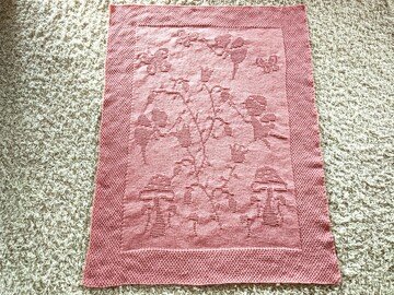 Knitting pattern baby / kids blanket "Wonderworld" - easy