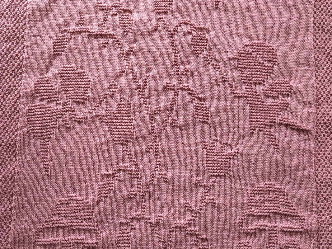 Knitting pattern baby / kids blanket "Wonderworld" - easy - Image 3