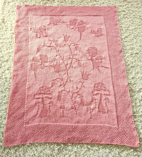 Strickanleitung Babydecke / Kinderdecke "Wunderwelt" - einfach