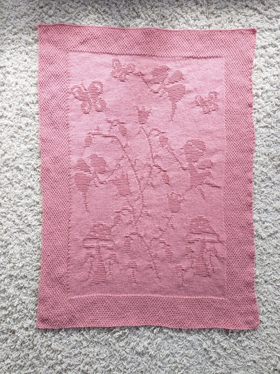 Strickanleitung Babydecke / Kinderdecke "Wunderwelt" - einfach