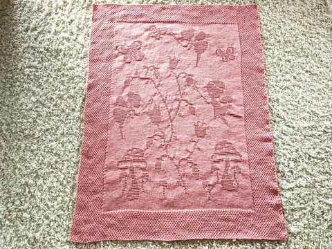 Strickanleitung Babydecke / Kinderdecke "Wunderwelt" - einfach