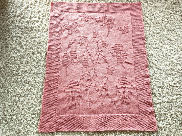 Strickanleitung Babydecke / Kinderdecke "Wunderwelt" - einfach