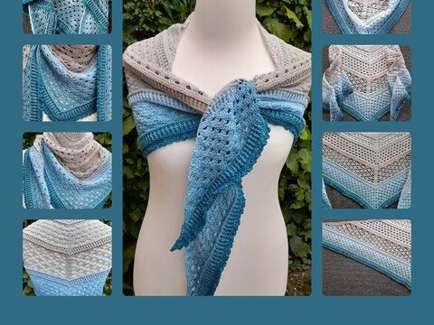 flaches Dreieckstuch Nordseewelle