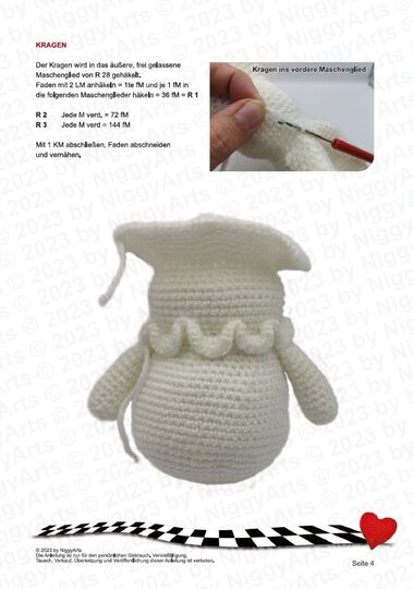 Pilzmännchen mit Licht - Häkelanleitung von NiggyArts