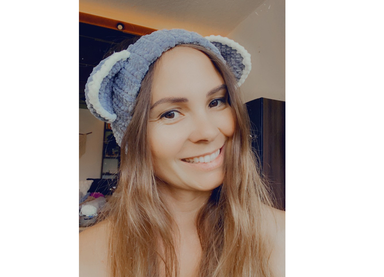 Häkelanleitung - Fuzzy Fun Bands - Kuscheliges Stirnband Koala