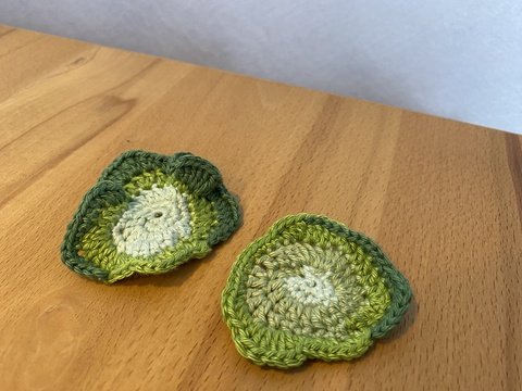 Salatblatt häkeln für Spielküche oder als Küchen-Deko