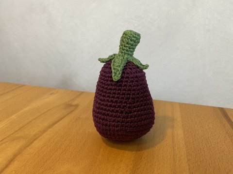Aubergine häkeln für Kaufladen, Spielküche oder als Küchen-Deko