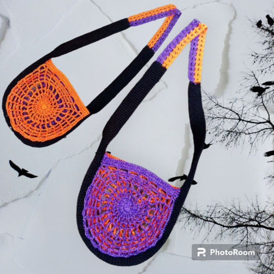 Tasche Thekla - Häkelanleitung für eine Halloween Tasche