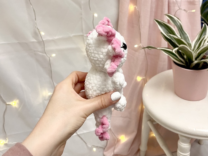 Häkelanleitung Tierbabys Set für Axolotl, Drache, Schwein, Nilpferd