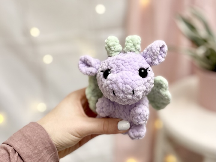 Häkelanleitung Tierbabys Set für Axolotl, Drache, Schwein, Nilpferd