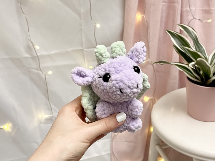 Häkelanleitung Tierbabys Set für Axolotl, Drache, Schwein, Nilpferd