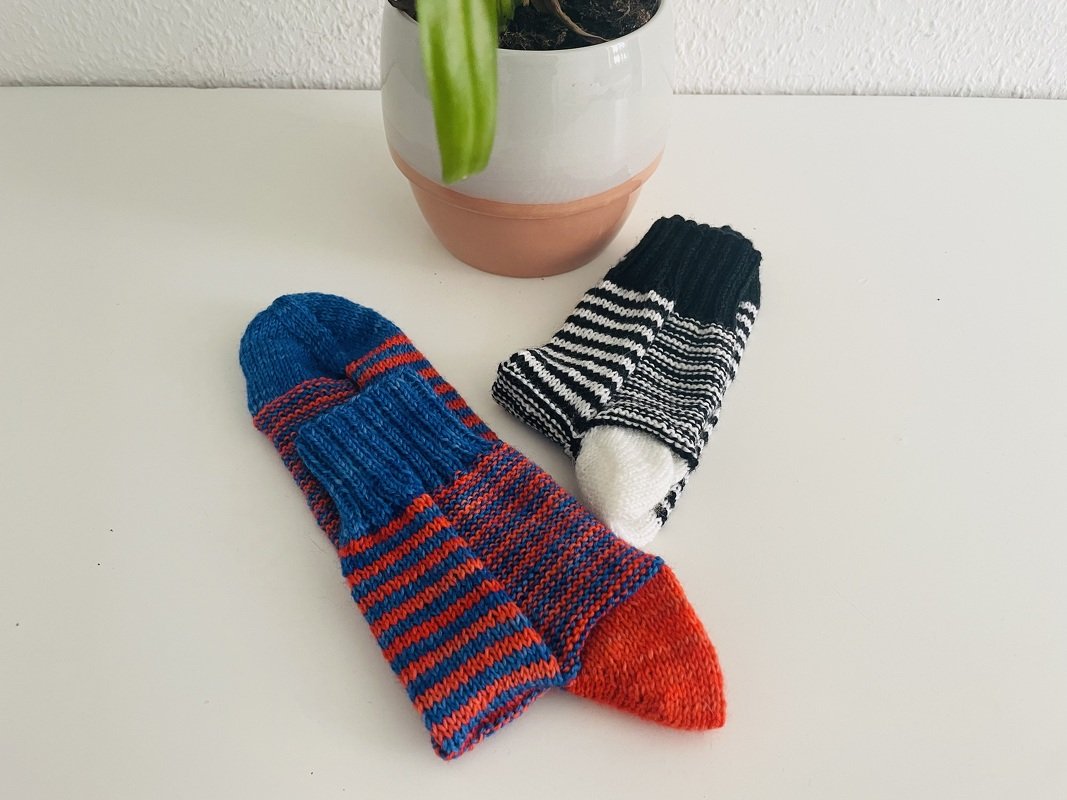Strickvorlage für trendige Sockenmuster "socks of that stripe" - Bild 3