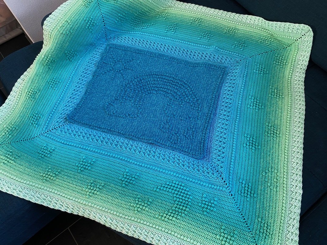 Alternatives Mittelteil Babydecke Großes Glück Wolkenhimmel - Bild 5