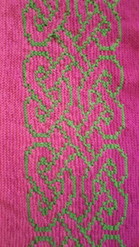 Tuch Coeurs entrelaces als PDF Datei - Knitting