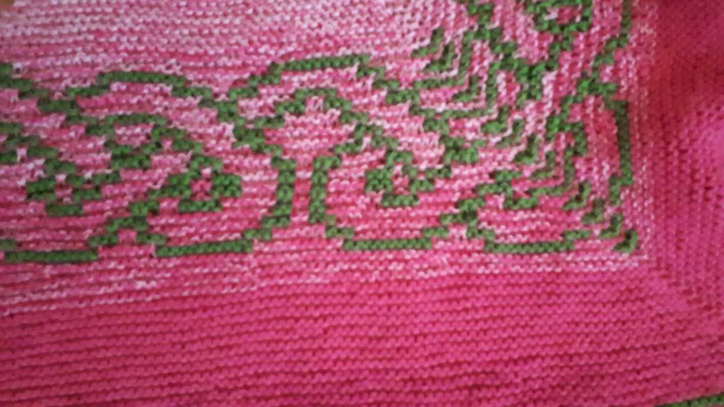 Tuch Coeurs entrelaces als PDF Datei - Knitting