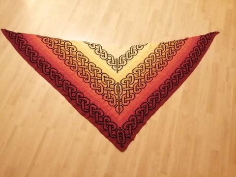 Tuch Coeurs entrelaces als PDF Datei