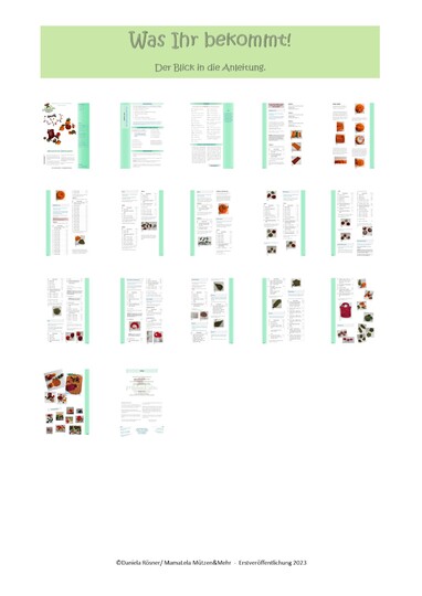 Herbstliche Deko - Häkelanleitung