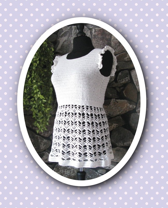 Häkelanleitung Figur-Schmeichler Tunika Romantika A-Linie - Bild 2