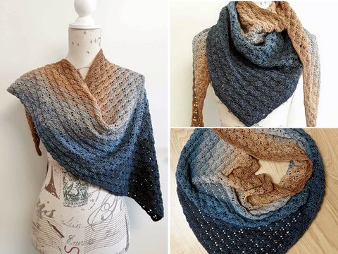 Anleitung Snooki Dreieckstuch aus der Spitze