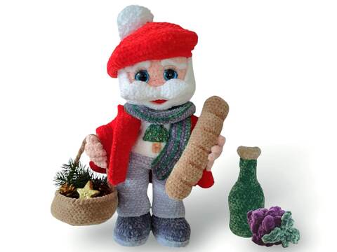 Häkelanleitung Santa in Paris