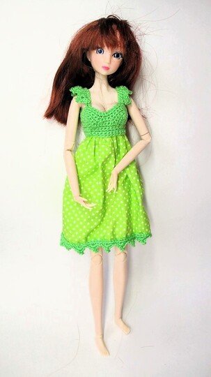 Häkelanleitung Nachthemd für Ankleidepuppen