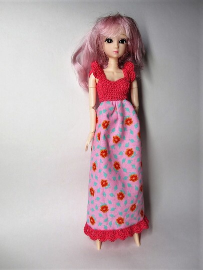 Häkelanleitung Nachthemd für Ankleidepuppen