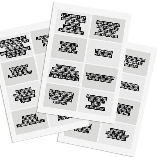 Adventskalender UNNÜTZES WISSEN Adventskalender zum Ausdrucken digitale Dat