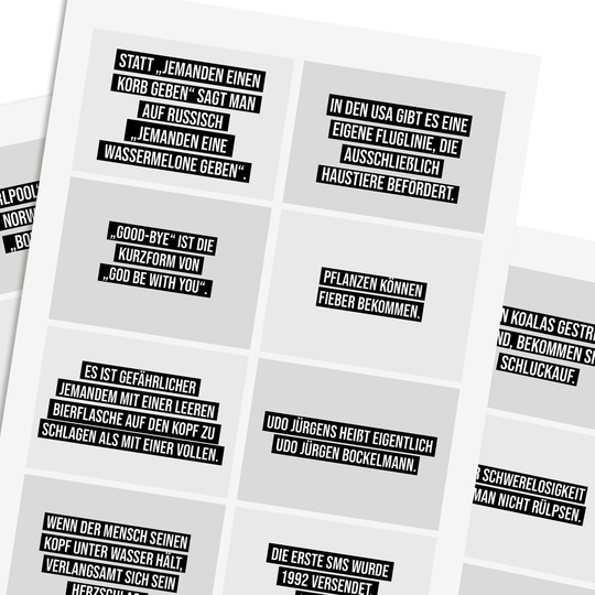 Adventskalender UNNÜTZES WISSEN Adventskalender zum Ausdrucken digitale Dat