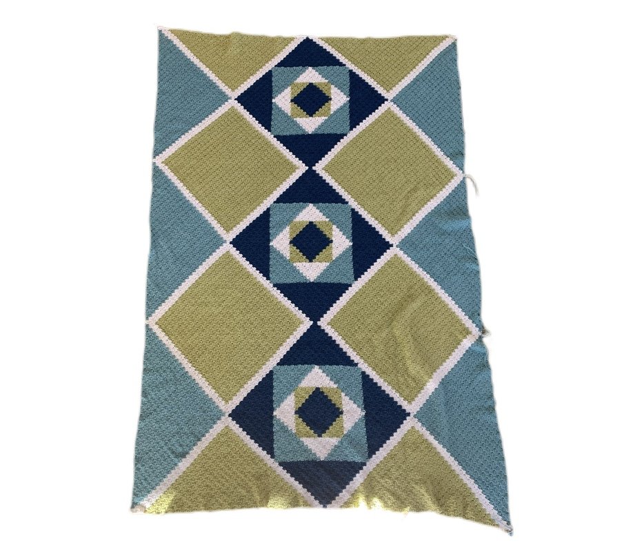 c2c Rautendecke - Häkelanleitung für eindrucksvolle Motivdecken