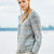 Grau/Blauer Pullover im Jacquardmuster