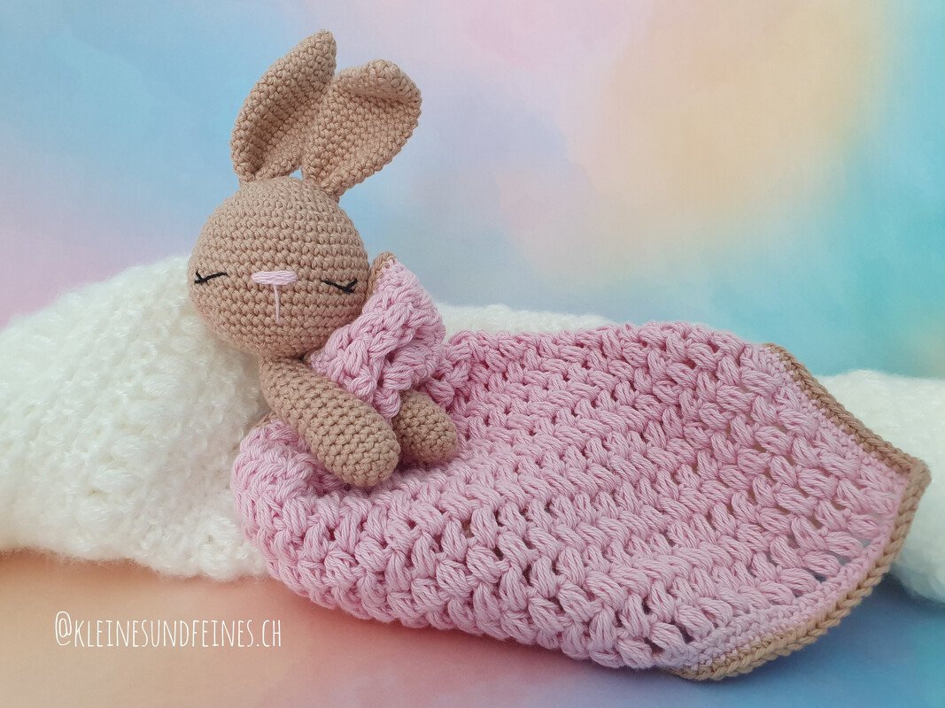 Sparset Polly - 3 Häkelanleitungen: Schmusetuch/ Rassel/ Häschen, PDF Datei