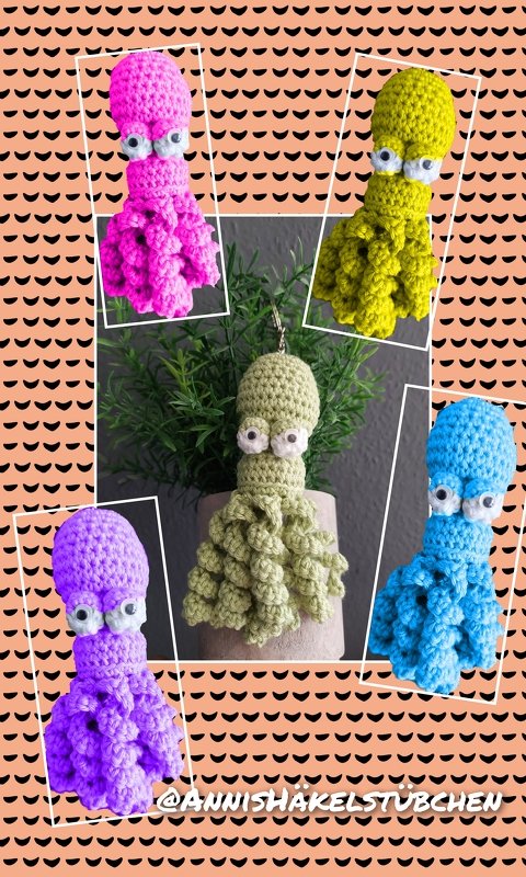 Walter der Kraken Schlüsselanhänger