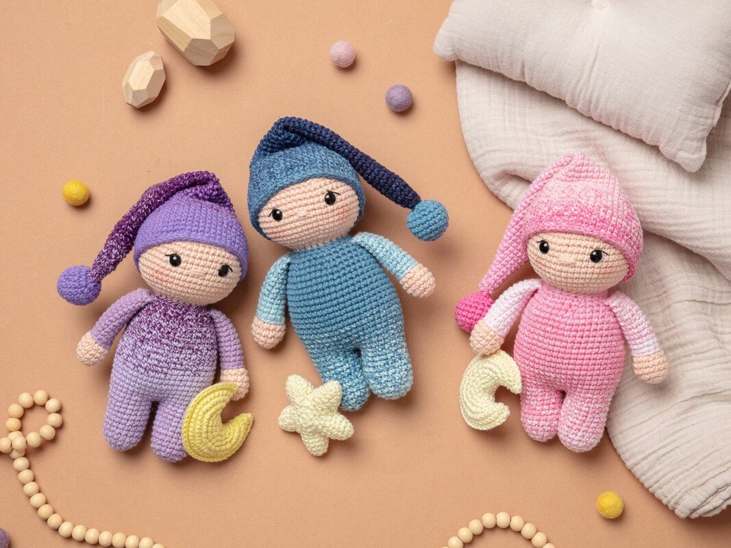 Crochet Pattern Sleeping Dolls "Luna & Luis" - Image 5