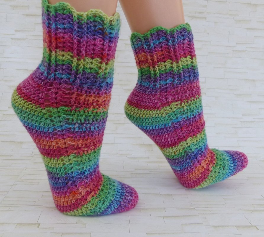 EasySoks19 Häkelanleitung für schöne Socken leicht & schnell gehäkelt - Bild 7
