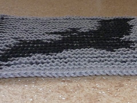 Fledermaus - Schattenstricktier z.B. als Topf- oder Spüllappen